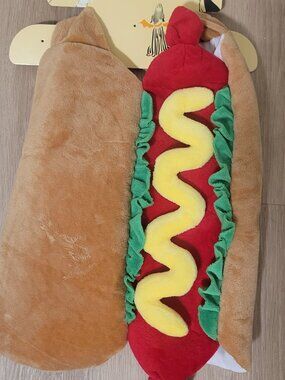 Pup & Crew Hot Dog Pet Costume - Size Medium/Large (M/L)